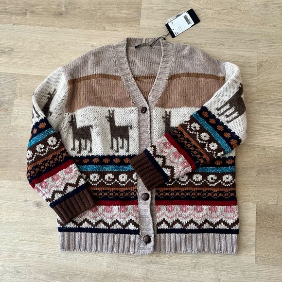 MaxMara Distel Llama Cardigan / Weekend Max Mara - Picture 5 of 8